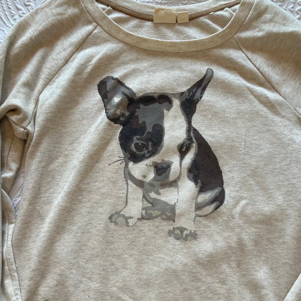 Women's Ace Delivery Frenchie Crewneck Sweater Size L Used/Like New